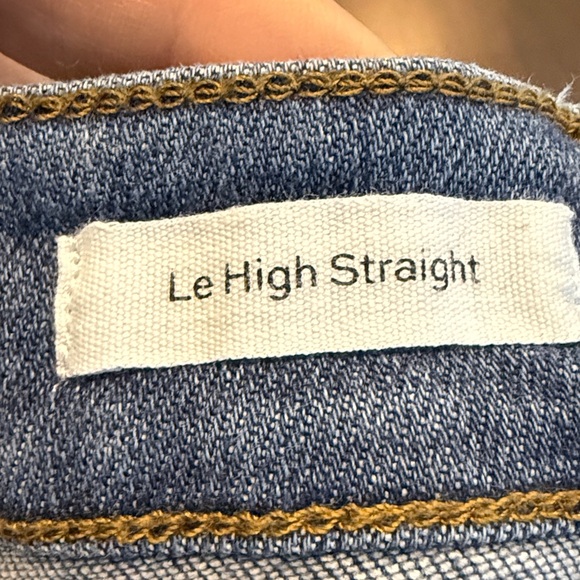 Frame Denim LeHigh Straight Jeans in Classic Blue - Picture 4 of 9